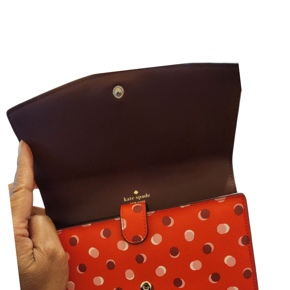 Kate Spade Red and White Crossbody Bag with Chain Strap - Picture 6 of 7